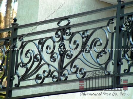 Custom Aluminum Hand Forged Balcony Railing (#R-3)