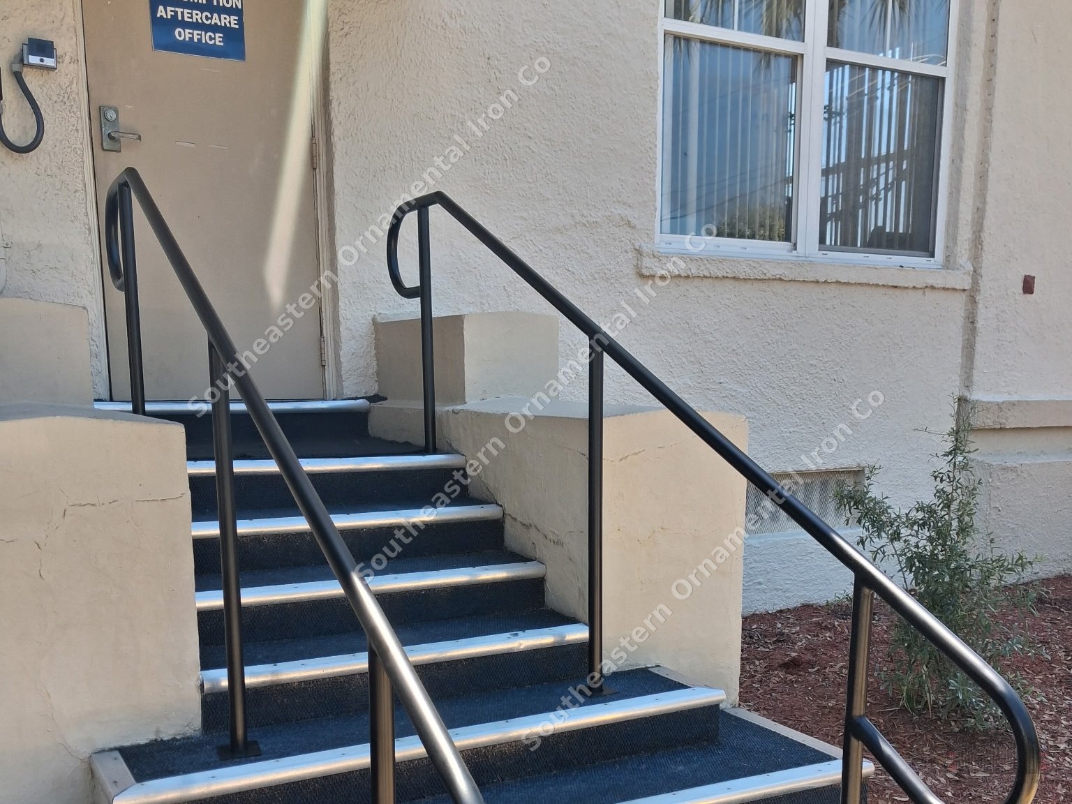 Pipe Step Railing with ADA Loops (PR-44)
