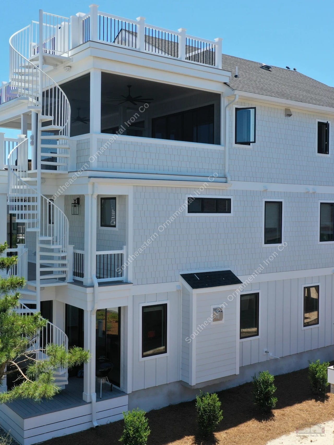 Exterior Metal Spiral Stair (SS-08)
